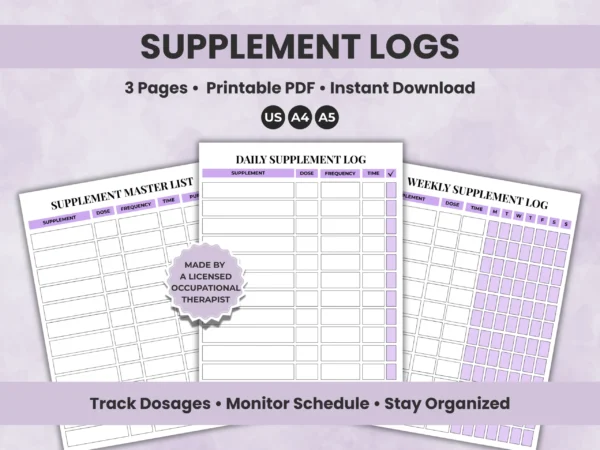 Supplement Stack Log Supplement Logs - Madison